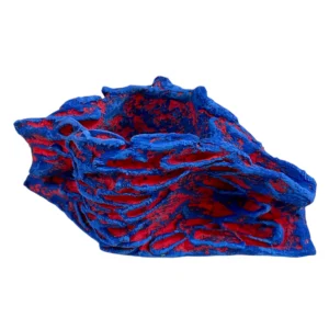 Blue & Red Pocket Pot, 2025, carrie R